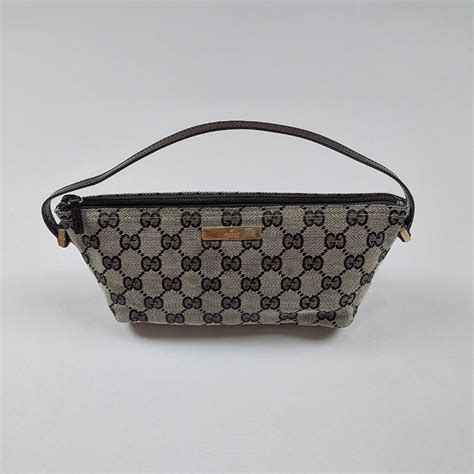 GUCCI Monogram Boat Pochette Black 1491741 